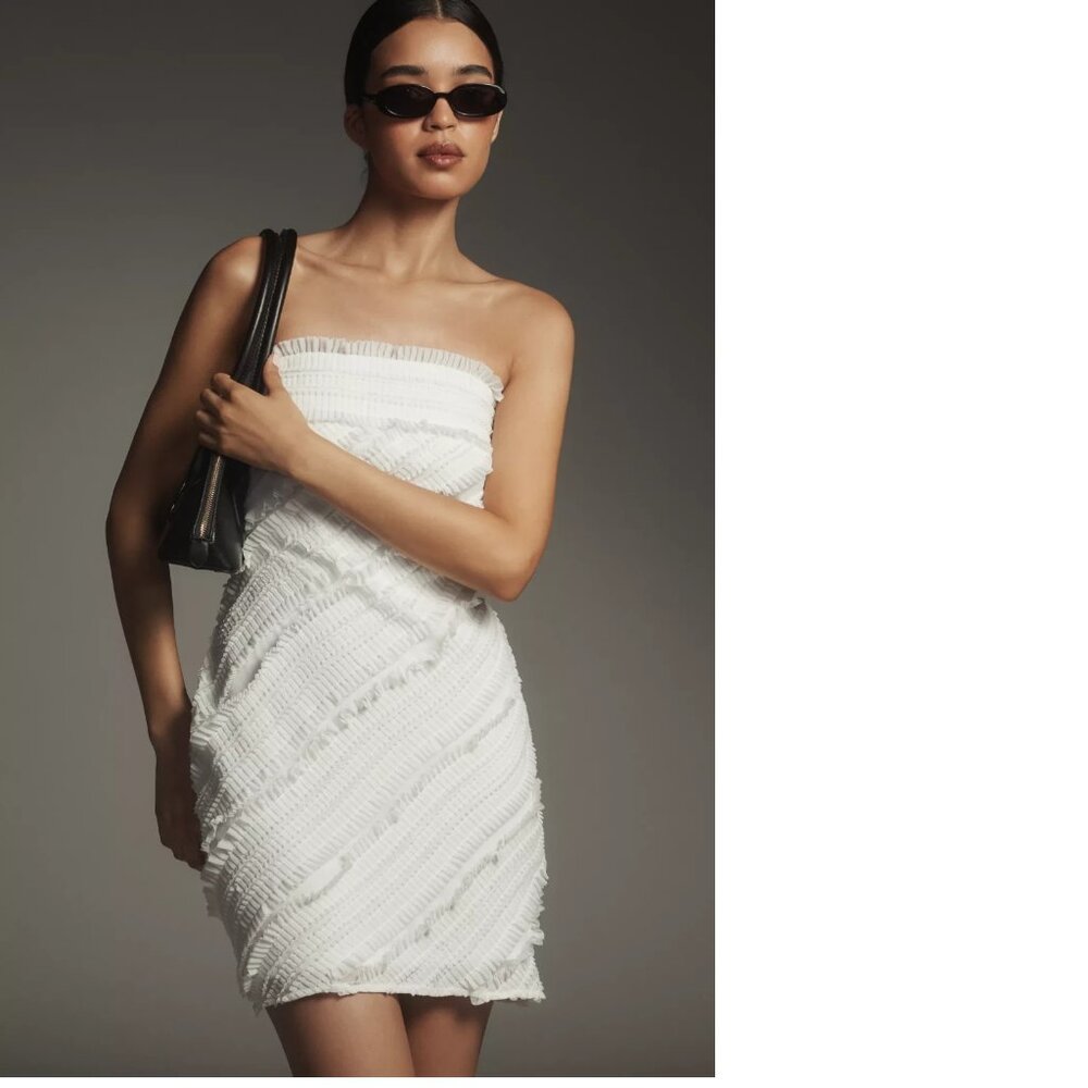 Endless Rose White Strapless Mini Dress